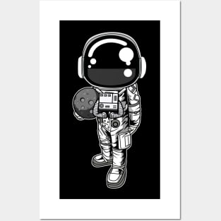 Astronaut Holding the Moon Posters and Art